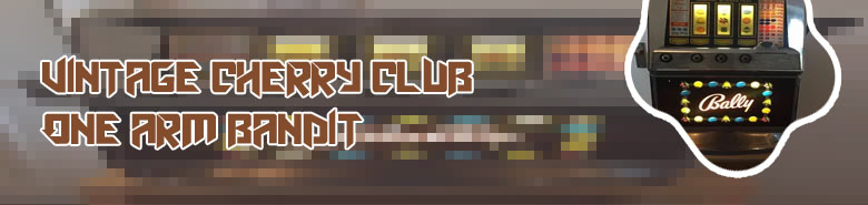 Antique one arm bandit slot machine